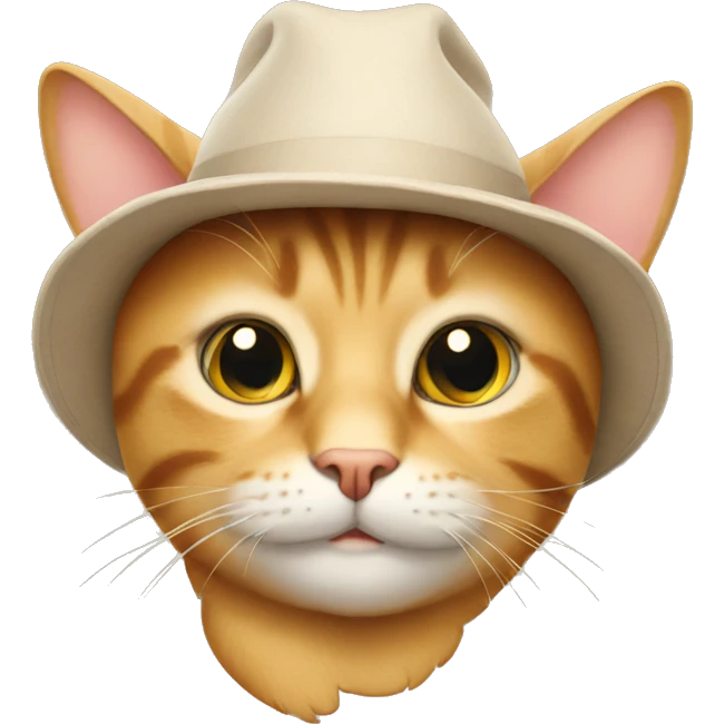 cat wearing a hat  emoji
