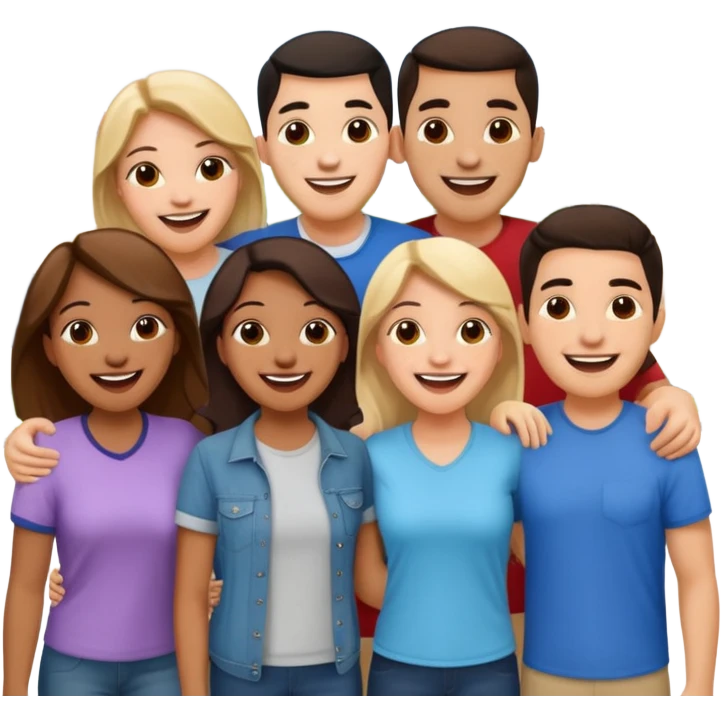 amigos puerto riqueños fuera del campus emoji