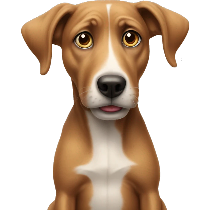 Confused dog￼ emoji