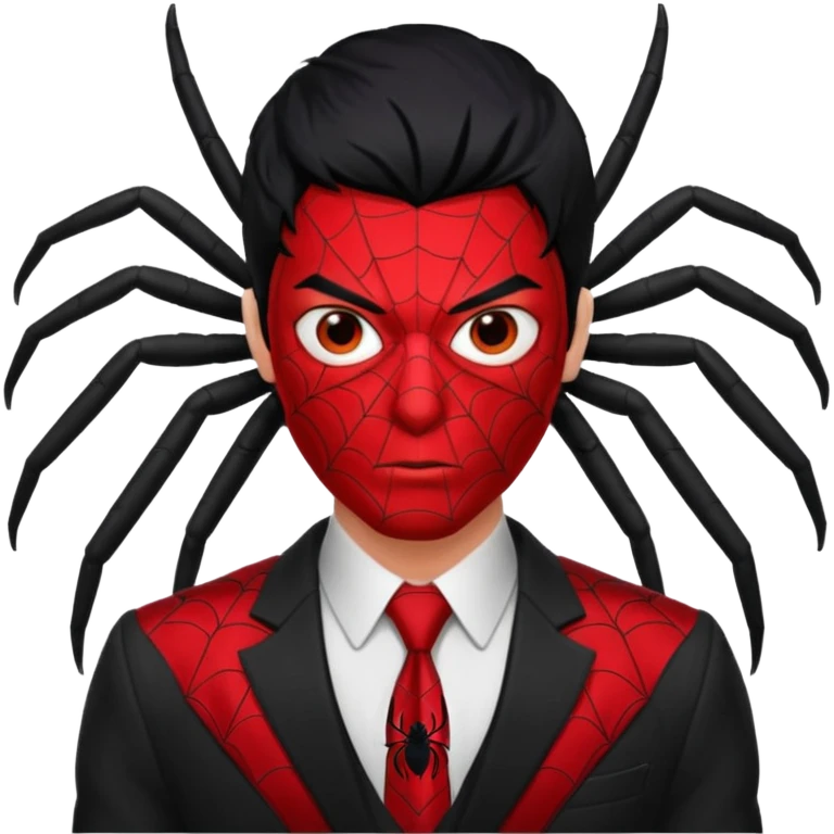 red man with spider  emoji