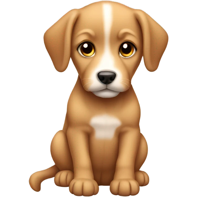 Tan puppy emoji