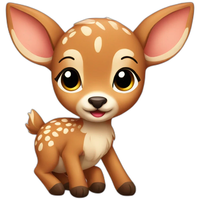cute fawn emoji