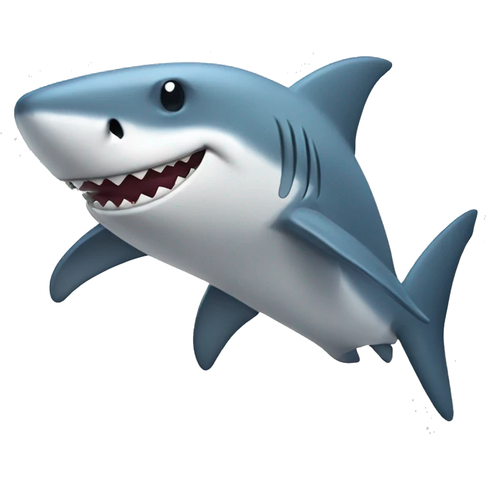 relaxed shark emoji