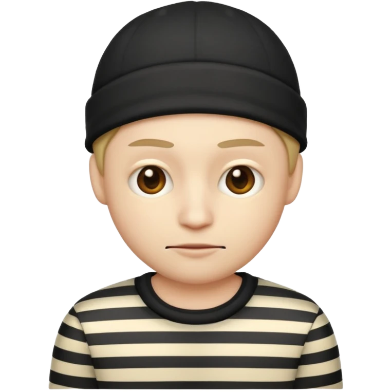 A theif robber emoji,Stripped shirt. emoji
