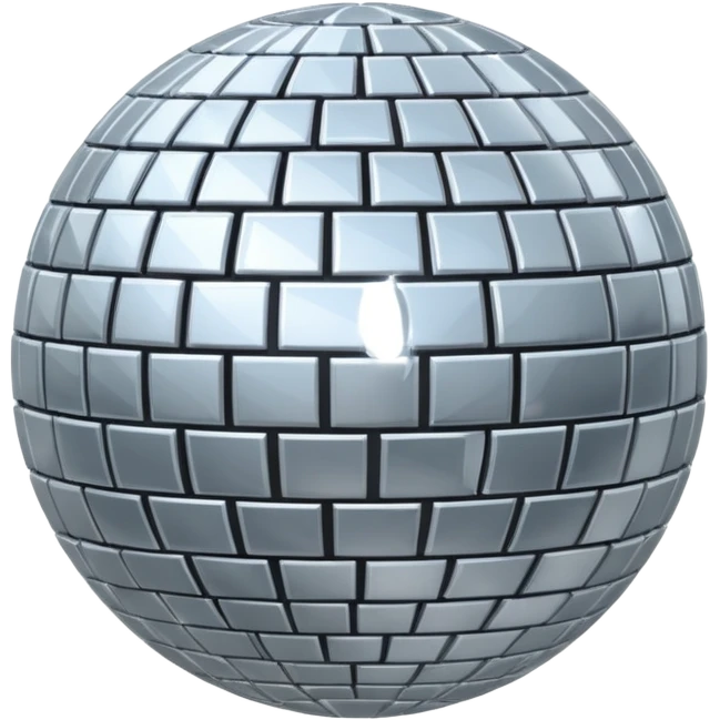 silver disco ball emoji