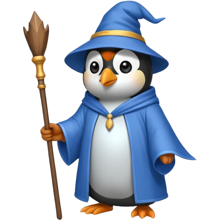 Penguin Wizard emoji
