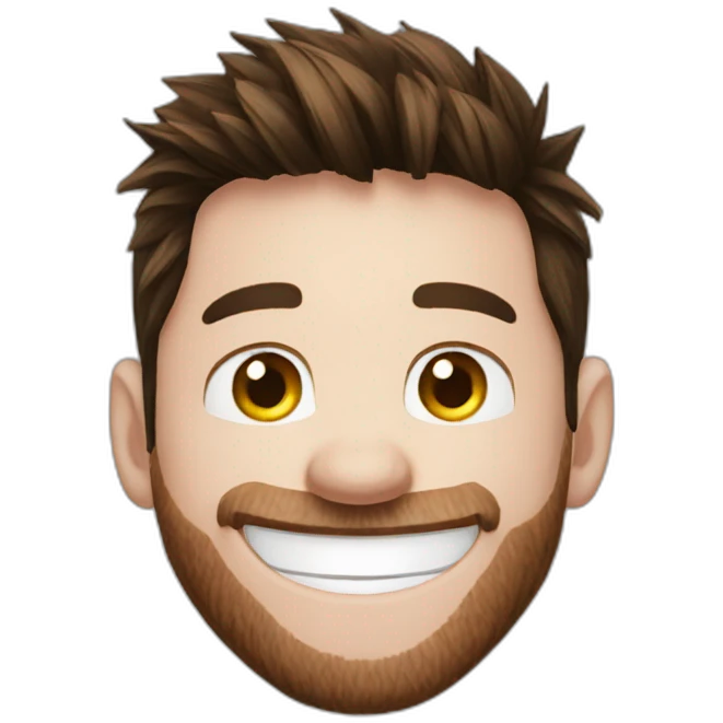 Messi smiling emoji