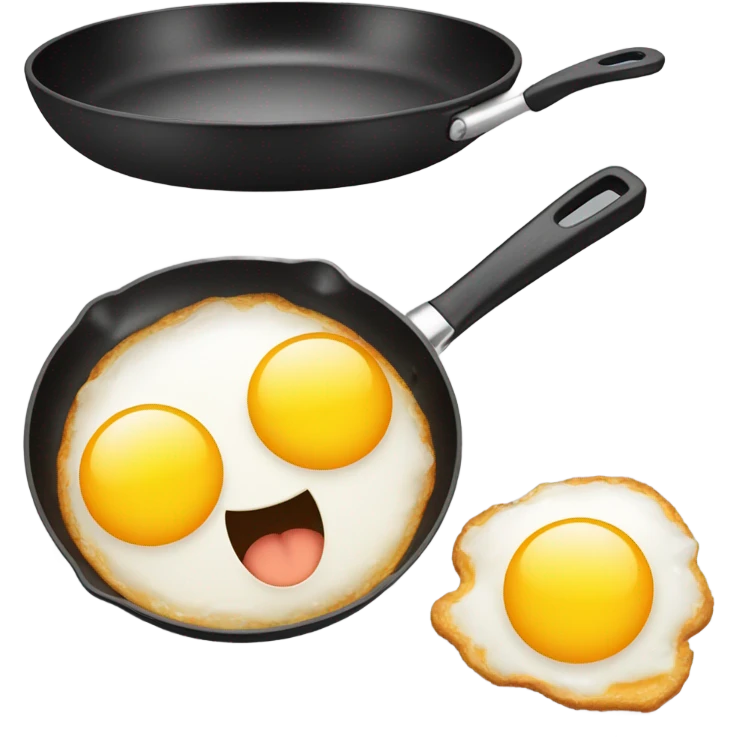 happy egg being cooked emoji