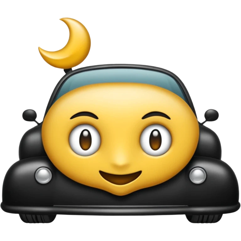 emoji stlinde olarak: siyah spoiler araba olmadan, gümüş direksiyon ve altın direksiyon yap emoji