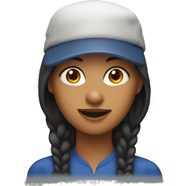 Woman with cap emoji