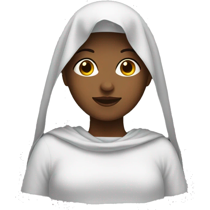 Girl in Christian veil emoji