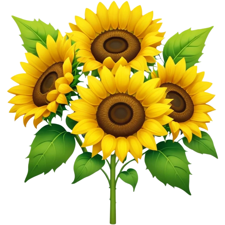 sunflower bouquet ￼ emoji