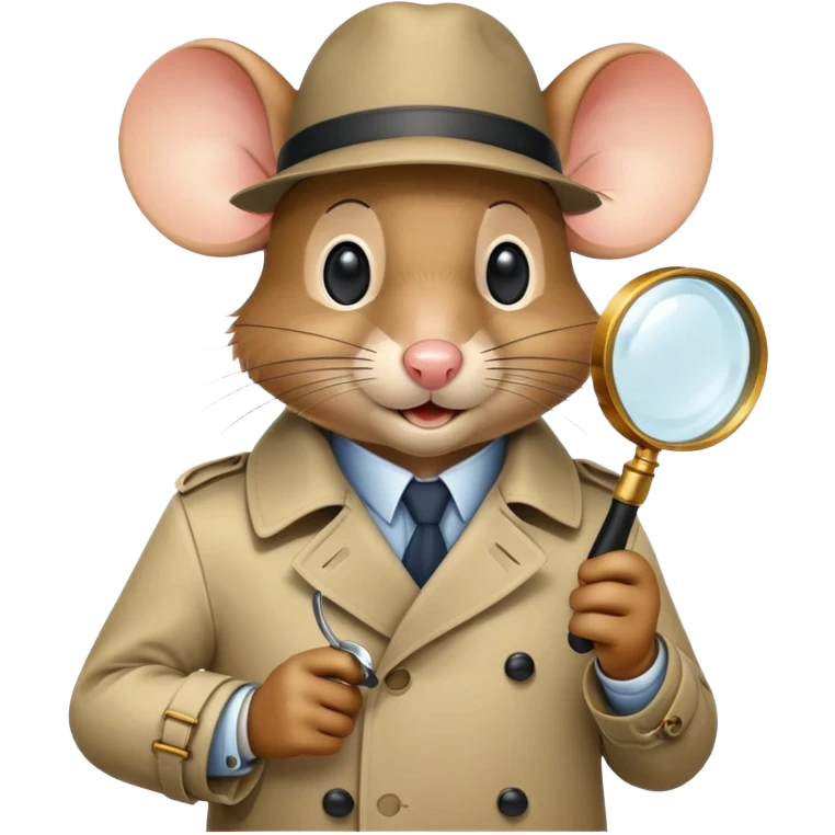 Detective mouse emoji