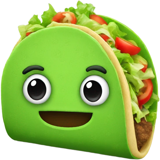 Green taco emoji