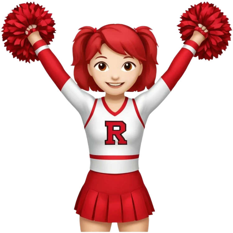 Rutgers full body Cheerleader emoji