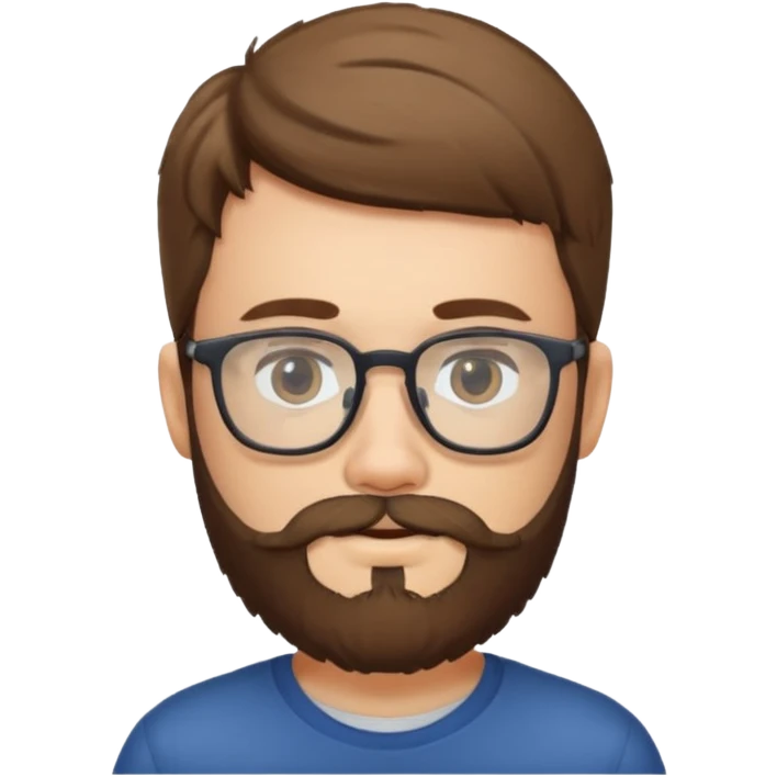 bearded boy in glasses emoji
