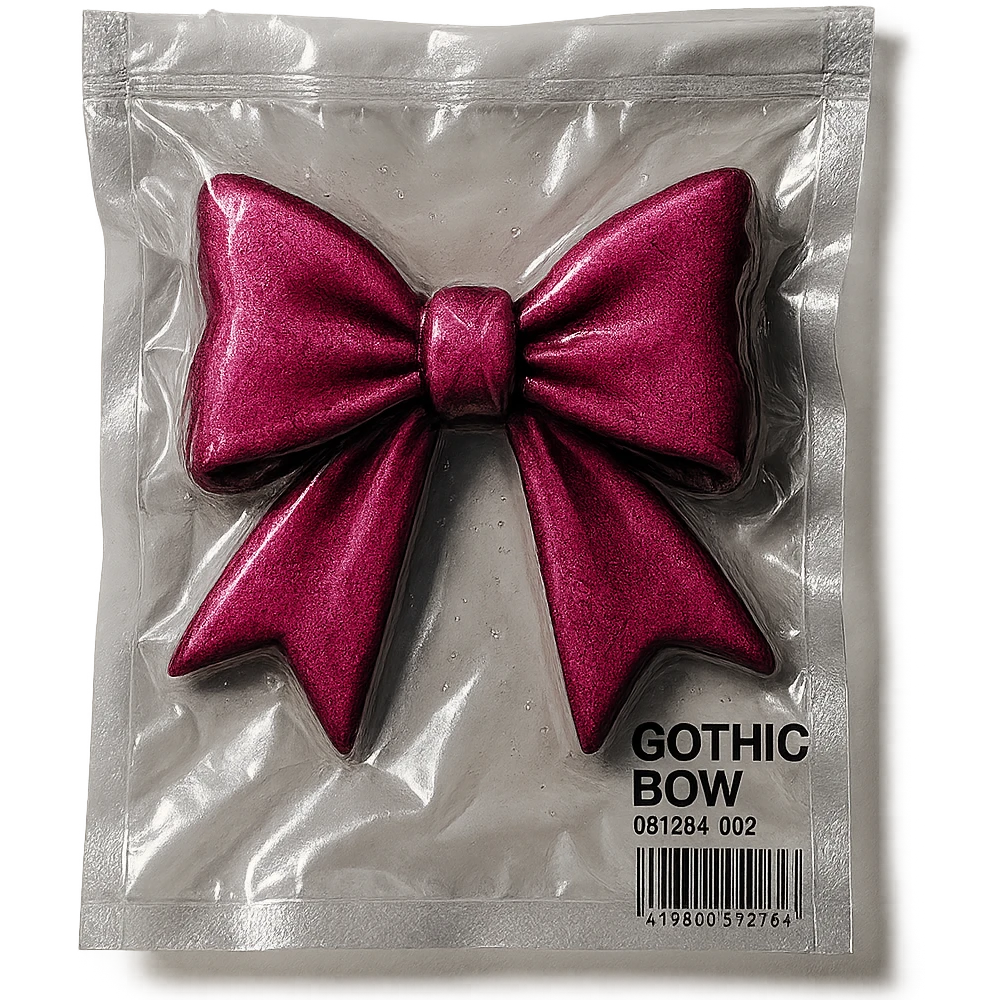 pink gothic bow emoji