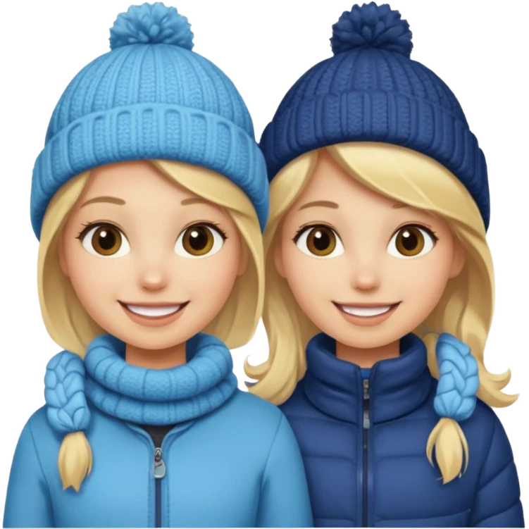 i want an emoji with 2 blonde girls like the movie "the holiday" They are not touching each other emoji