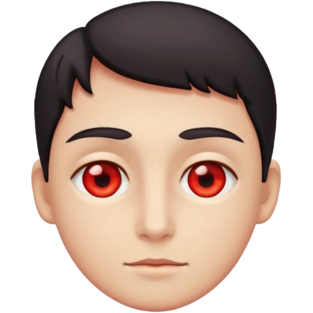 Chill with red eyes emoji
