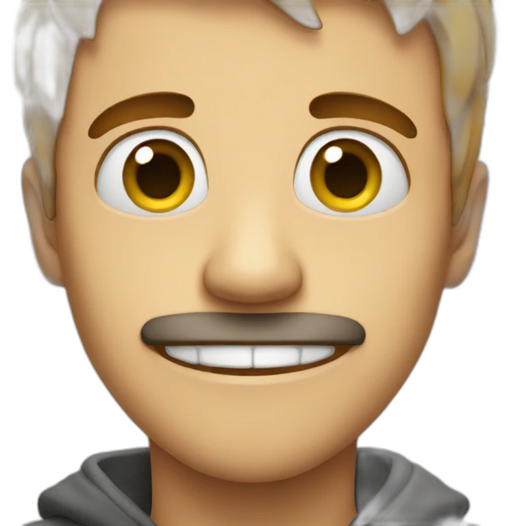 Weird face emoji