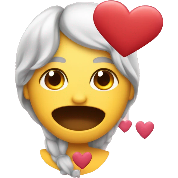  Axolot with hearts in love emoji