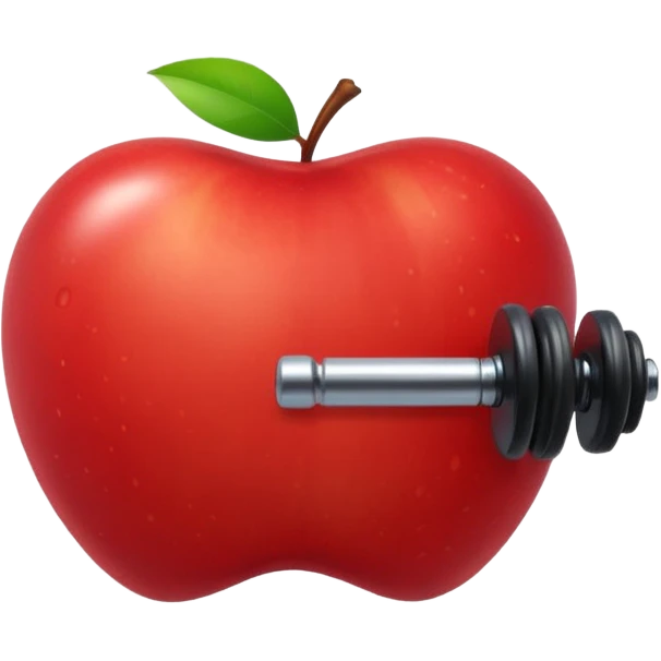 dumebell apple emoji