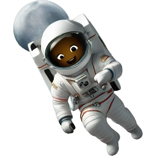 A Lamborghini rocketing and left earth. Now in space on its way to the moon. You can see the moon emoji