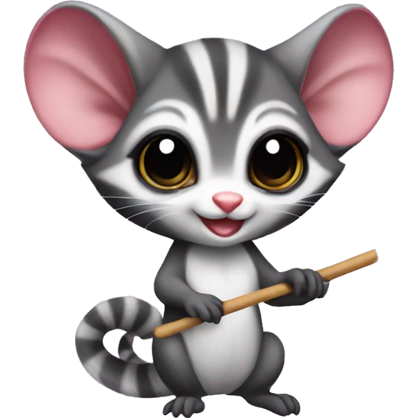 sugar glider with magic wand emoji