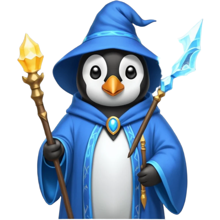 Penguin Wizard emoji