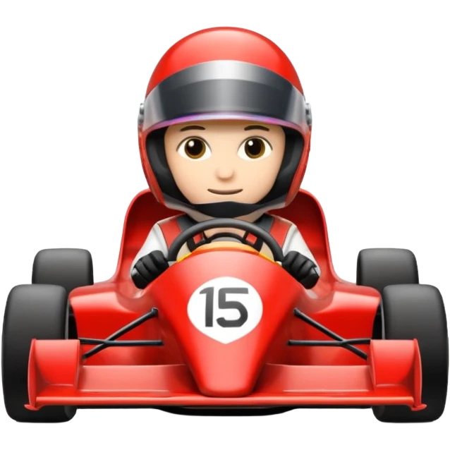 Formula racer emoji