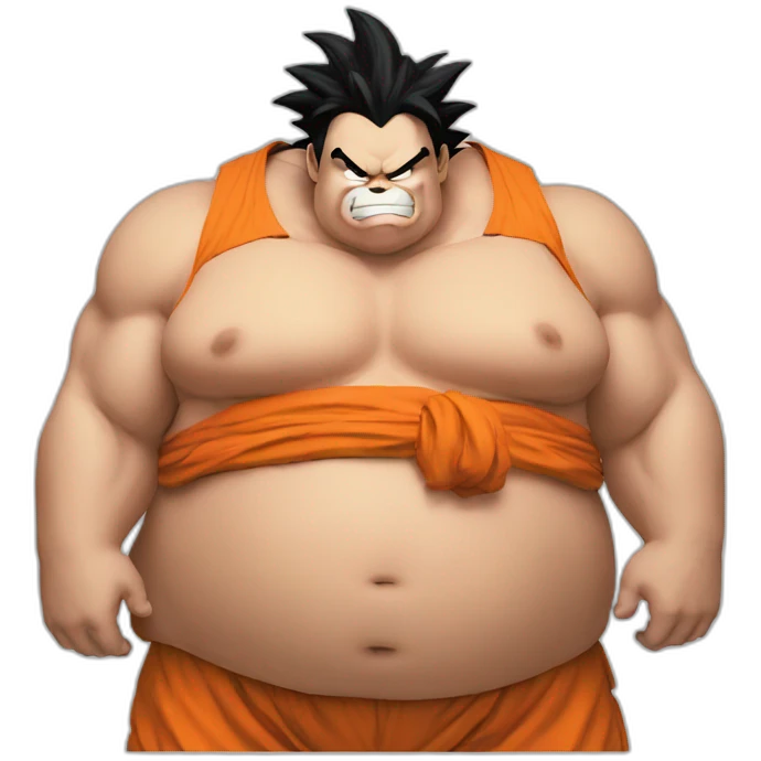extremely obese goku emoji