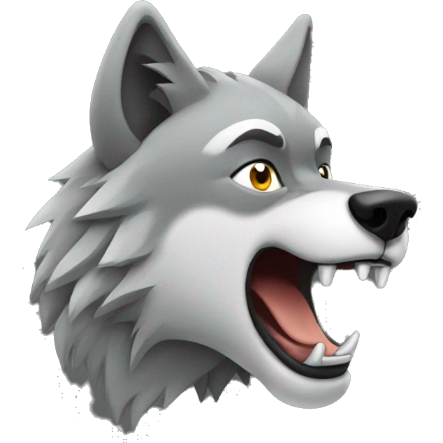 wolf howling emoji