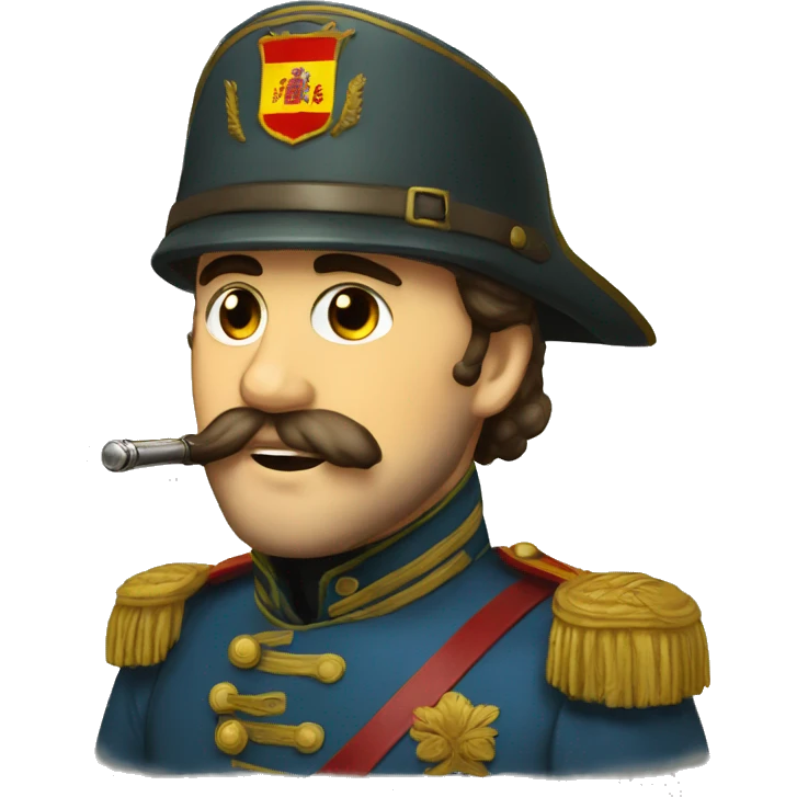 Militars with spanish flag im 1869 emoji