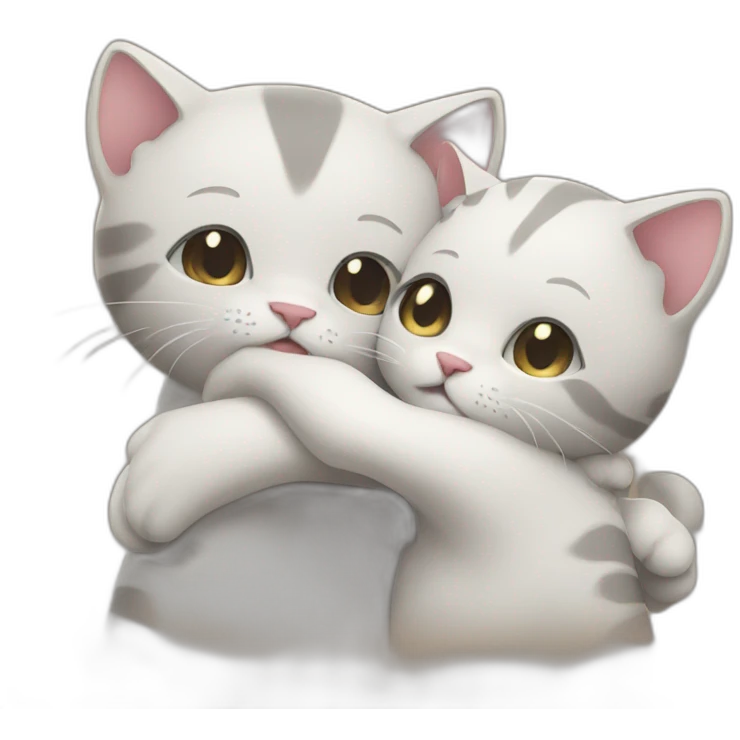 hugging cats emoji