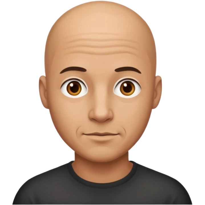 Bald man emoji