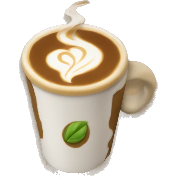 macha latte emoji