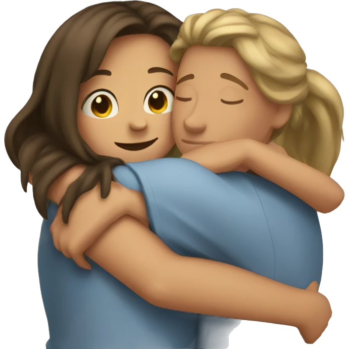 Girl hug emoji