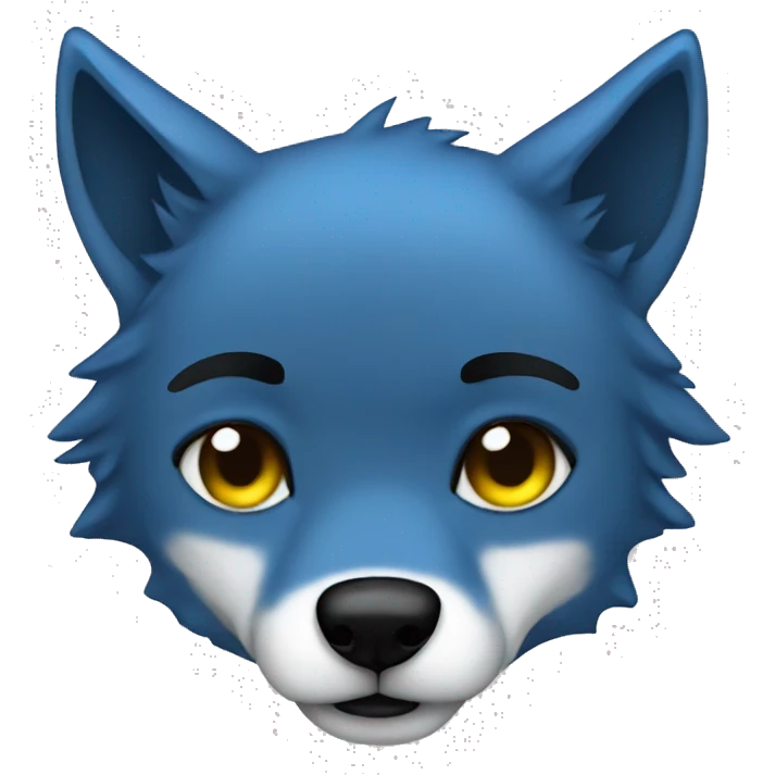 blue wolf emo emoji