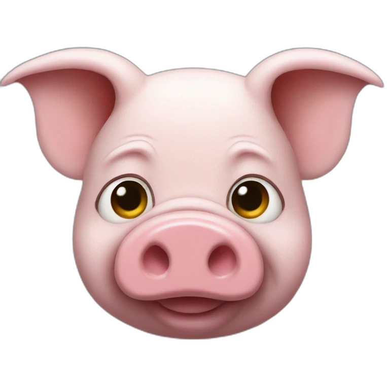 Pig as batman emoji