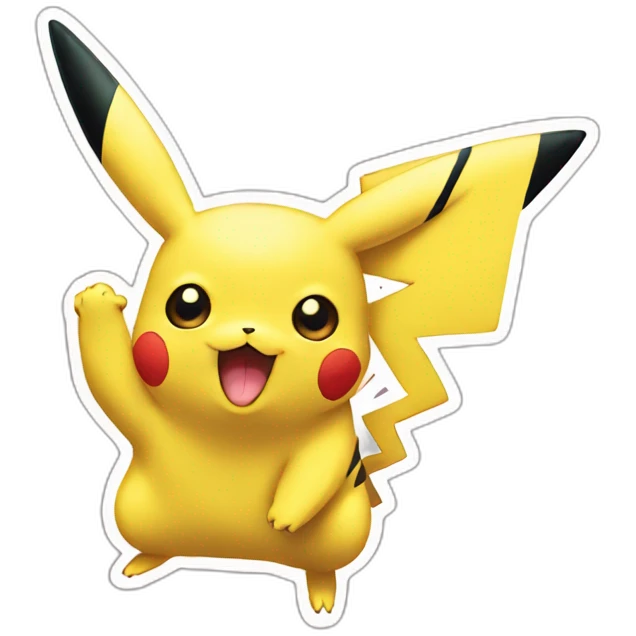 Pikachu embrassant Bulbizarre emoji