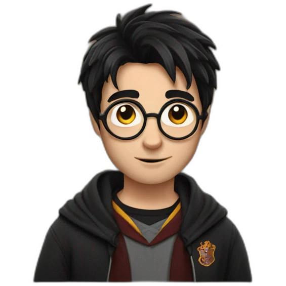 Harry Potter with scar emoji