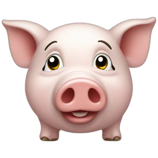 Cochon drôle emoji