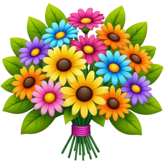 Beautiful bouquet of flowers emoji