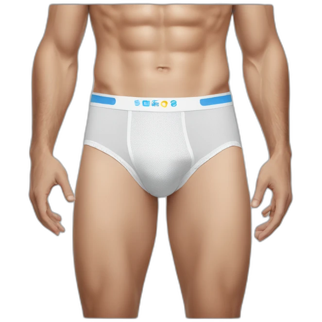 men's underwear advertisement emoji