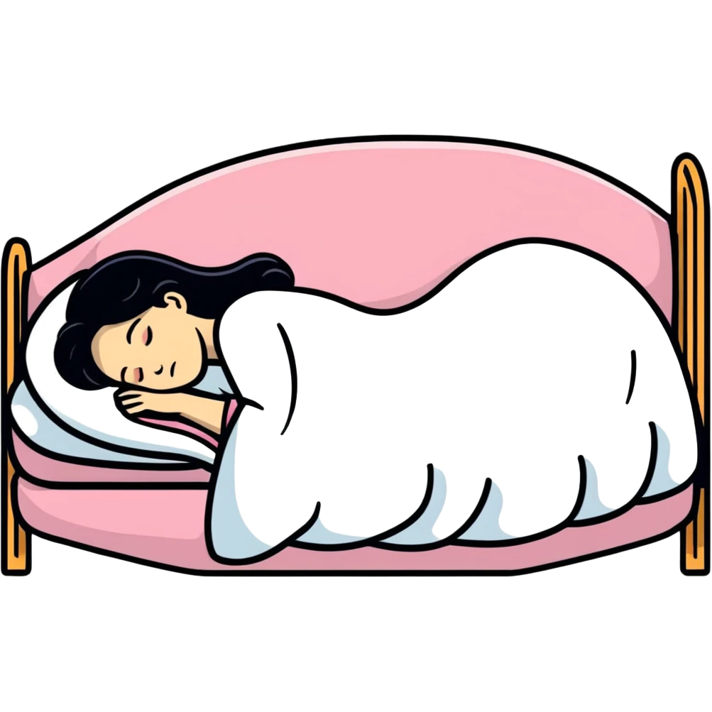 Lady sleep emoji