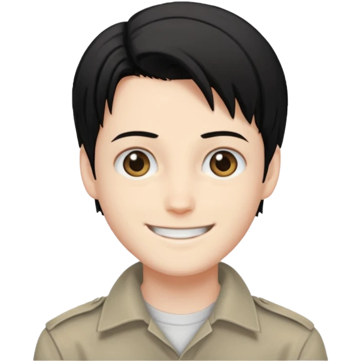 Levi Ackerman smiling  emoji