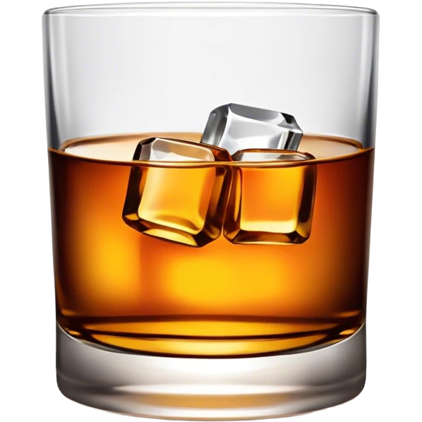 Whiskey on the rock emoji