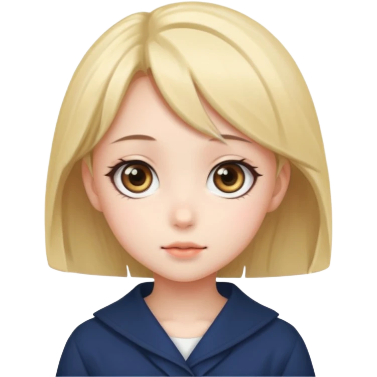 Cute anime girl  emoji