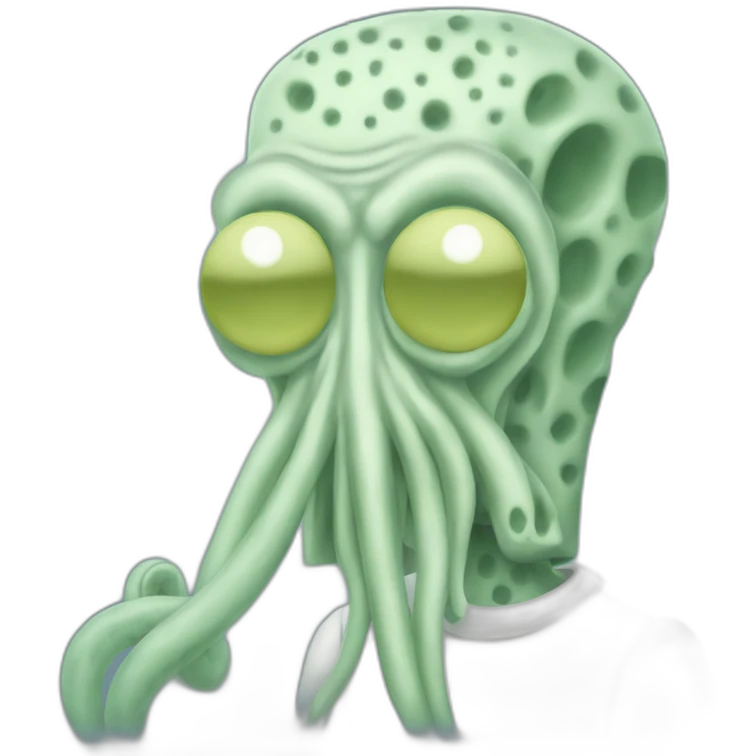 Squidward Q Tentacles Sponge Bob emoji