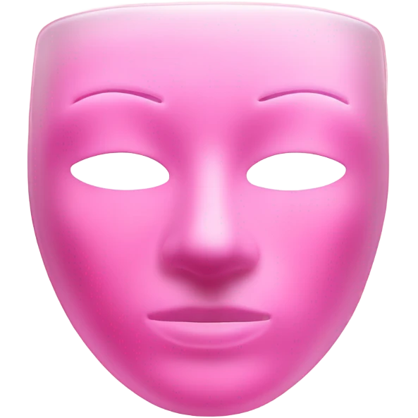hydrogel face mask pink emoji